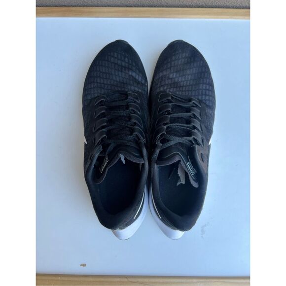 Nike Shoes Mens Size 9.5 Black White Swoosh Air Zoom Pegasus 37 Running Sneakers - Picture 6 of 10